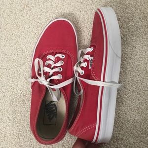 Classic red authentic vans